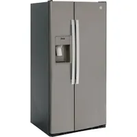 GE 33" 23 Cu. Ft. Side-By-Side Refrigerator with Water & Ice Dispenser (GSS23GMPES) - Slate