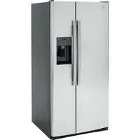 GE 33" 23 Cu. Ft. Side-By-Side Refrigerator with Water & Ice Dispenser (GSS23GYPFS) - Stainless Steel