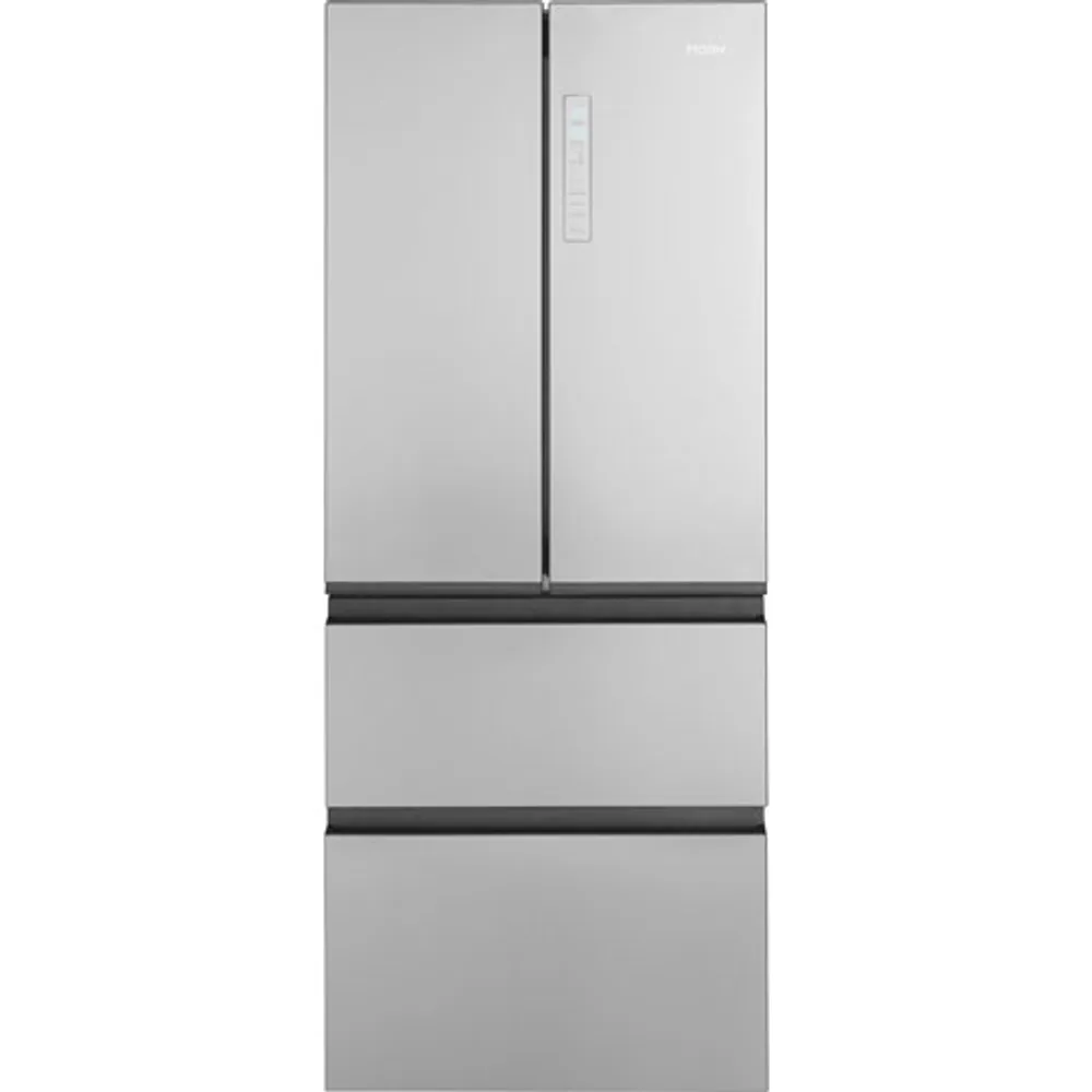 Haier 28" 14.5 Cu. Ft. 4-Door French Door Refrigerator (QJS15HYRFS) - Stainless Steel