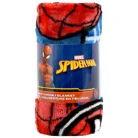 Marvel Spider-Man Plush Throw Blanket - Blue