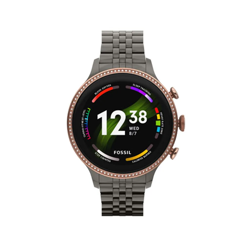 Fossil Gen 6 42mm Smartwatch with Heart Rate Monitor - Gunmetal