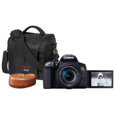Canon EOS Rebel T8i DSLR Camera with EF-S 18-55mm IS STM Lens Kit, 800 SR Bag & Wrist Strap - Only at Best Buy
