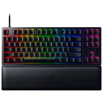 Razer Huntsman V2 TKL Backlit Mechanical Clicky Purple Optical Ergonomic Gaming Keyboard