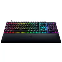 Razer Huntsman V2 Full Backlit Mechanical Clicky Purple Optical Ergonomic Gaming Keyboard