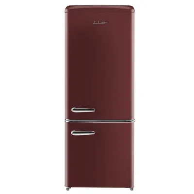 iio 11 Cu. ft. Retro Refrigerator with Bottom Freezer Red / Right