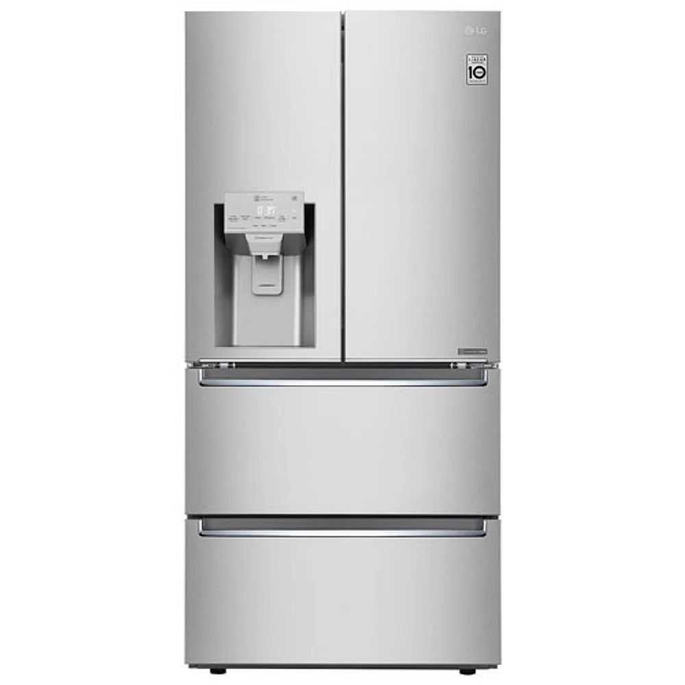 LG 33" 18.3 Cu Ft French Door Refrigerator (LRMXC1803S) -Stainless Steel - Open Box - Perfect Condition