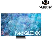 Open Box - Samsung 85" 8K UHD HDR Mini-LED Tizen OS Smart TV (QN85QN900AFXZC) - 2021 - Stainless Steel