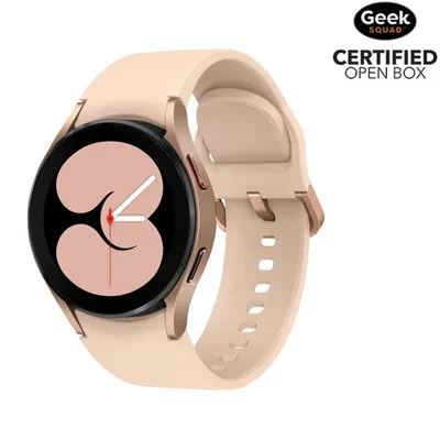 Open Box - Samsung Galaxy Watch4 40mm Smartwatch with Heart Rate Monitor - Pink Gold