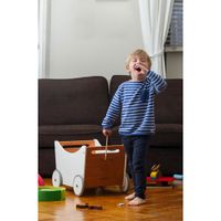 Kinderfeets Kids Toybox & Walker Toy - White