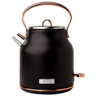 Haden Heritage Electric Kettle - 1.7L - Black