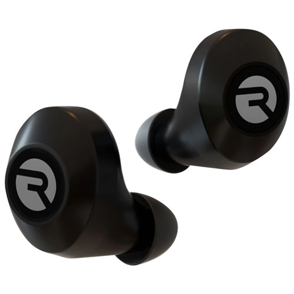 Écouteurs boutons 100 % sans fil à isolation sonore The Everyday de Raycon - Noir carbone