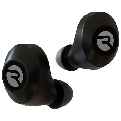 Écouteurs boutons 100 % sans fil à isolation sonore The Everyday de Raycon - Noir carbone