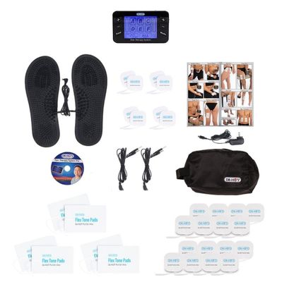 DR-HO'S Neck Pain Pro - Essential Package - includes the Neck Pain Pro,  Foot Therapy Pads, 2 Regular Body Pads, 2 Large Body Pads, Electrogel &  Manual Guide