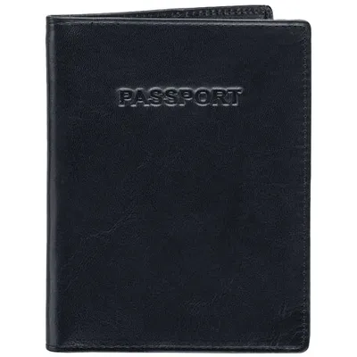 Mancini Casablanca RFID Genuine Leather Bi-fold Passport Cover