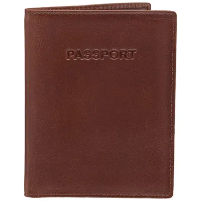 Mancini Casablanca RFID Genuine Leather Bi-fold Passport Cover