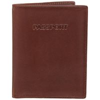 Mancini Casablanca RFID Genuine Leather Bi-fold Passport Cover