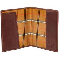 Mancini Casablanca RFID Genuine Leather Bi-fold Passport Cover