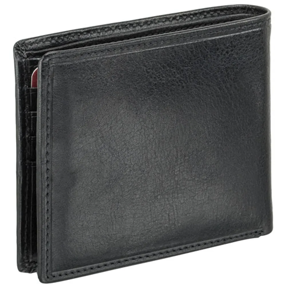 Mancini Equestrian2 RFID Genuine Leather Bi-fold Wallet