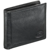 Mancini Equestrian2 RFID Genuine Leather Bi-fold Wing Wallet with Removable Pass Case