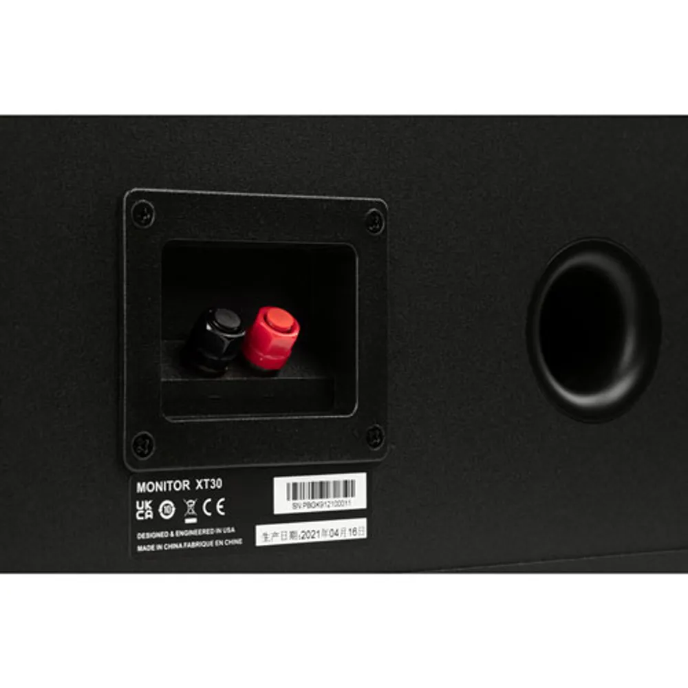 Polk Audio Monitor XT30 200-Watt Center Channel Speaker - Midnight Black |  Bramalea City Centre