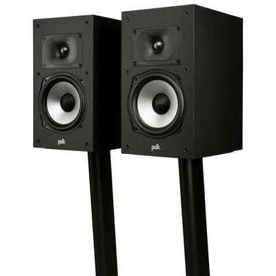 Polk Audio Monitor XT20 200-Watt Bookshelf Speaker - Pair - Midnight Black