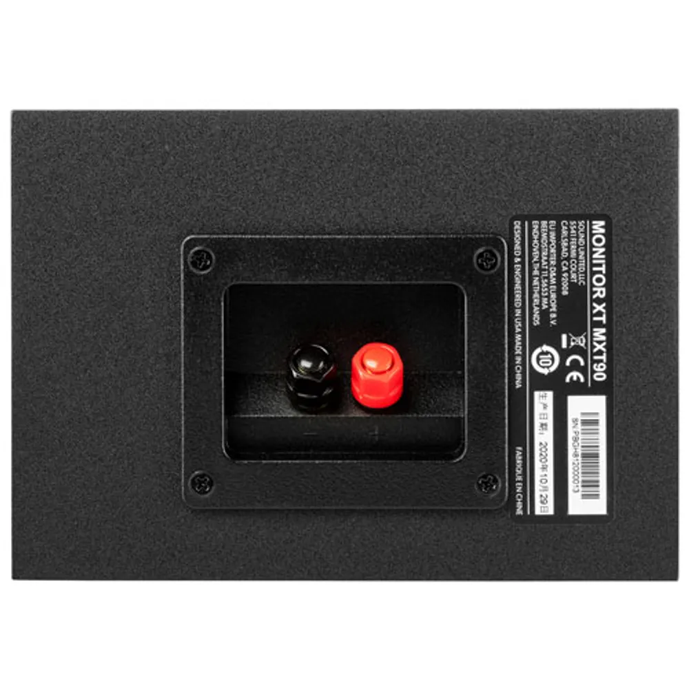 Polk Audio Monitor XT90 100-Watt Bookshelf Speaker - Pair - Midnight Black