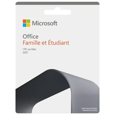 Microsoft Office Home & Student 2021 (PC/Mac) - 1 User | Coquitlam Centre