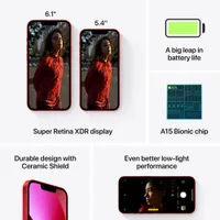 Koodo Apple iPhone 13 256GB - (PRODUCT)RED - Monthly Tab Payment