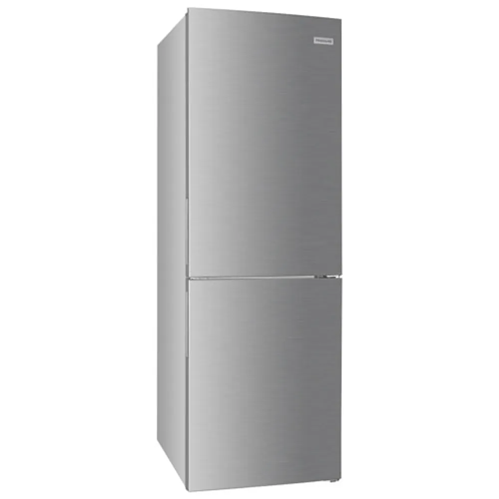 Frigidaire 24" 11.5 Cu Ft Bottom Freezer Refrigerator with LED Lighting (FRBG1224AV) -Stainless Steel