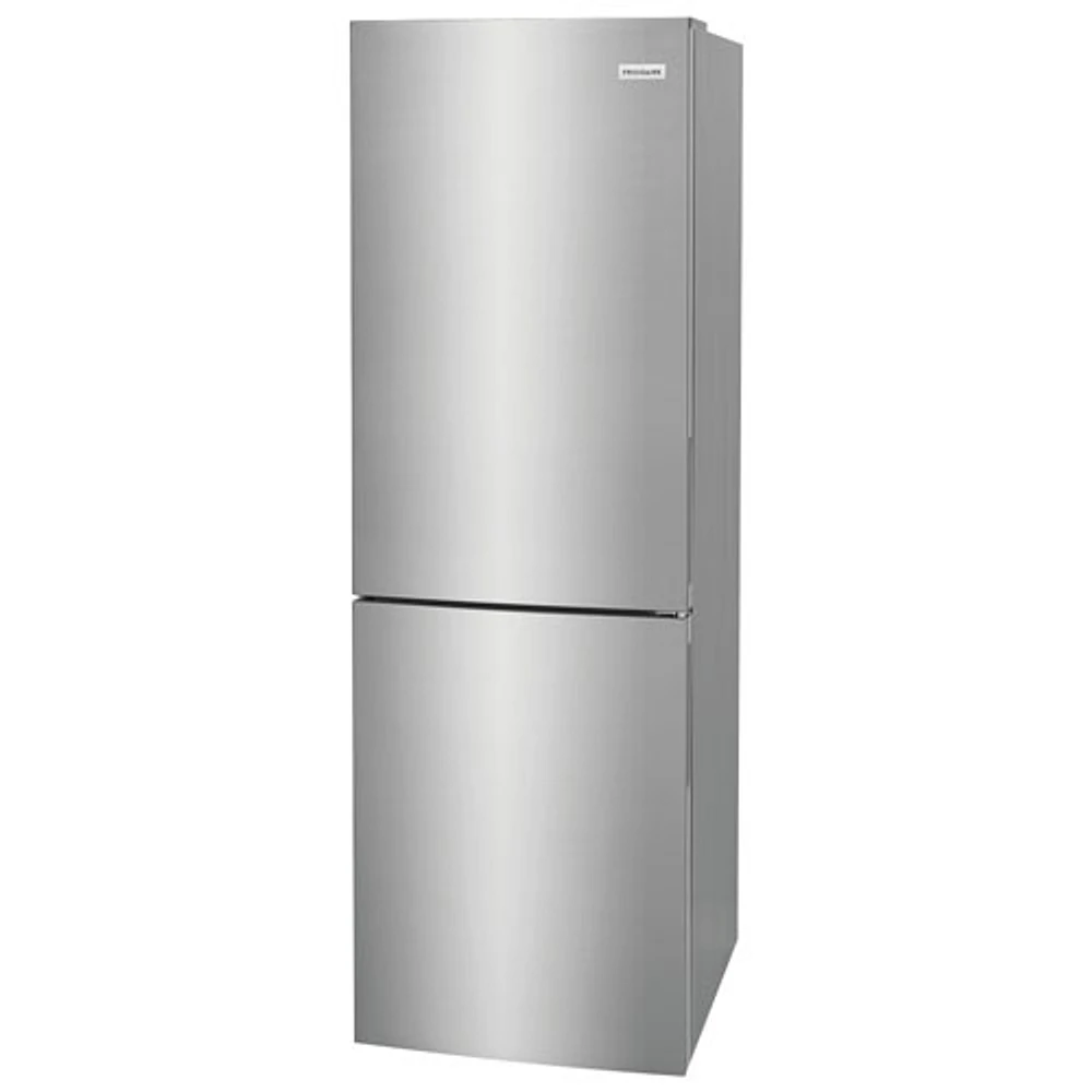 Frigidaire 24" 11.5 Cu Ft Bottom Freezer Refrigerator with LED Lighting (FRBG1224AV) -Stainless Steel