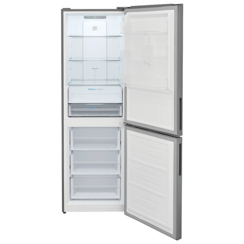 Frigidaire 24" 11.5 Cu Ft Bottom Freezer Refrigerator with LED Lighting (FRBG1224AV) -Stainless Steel