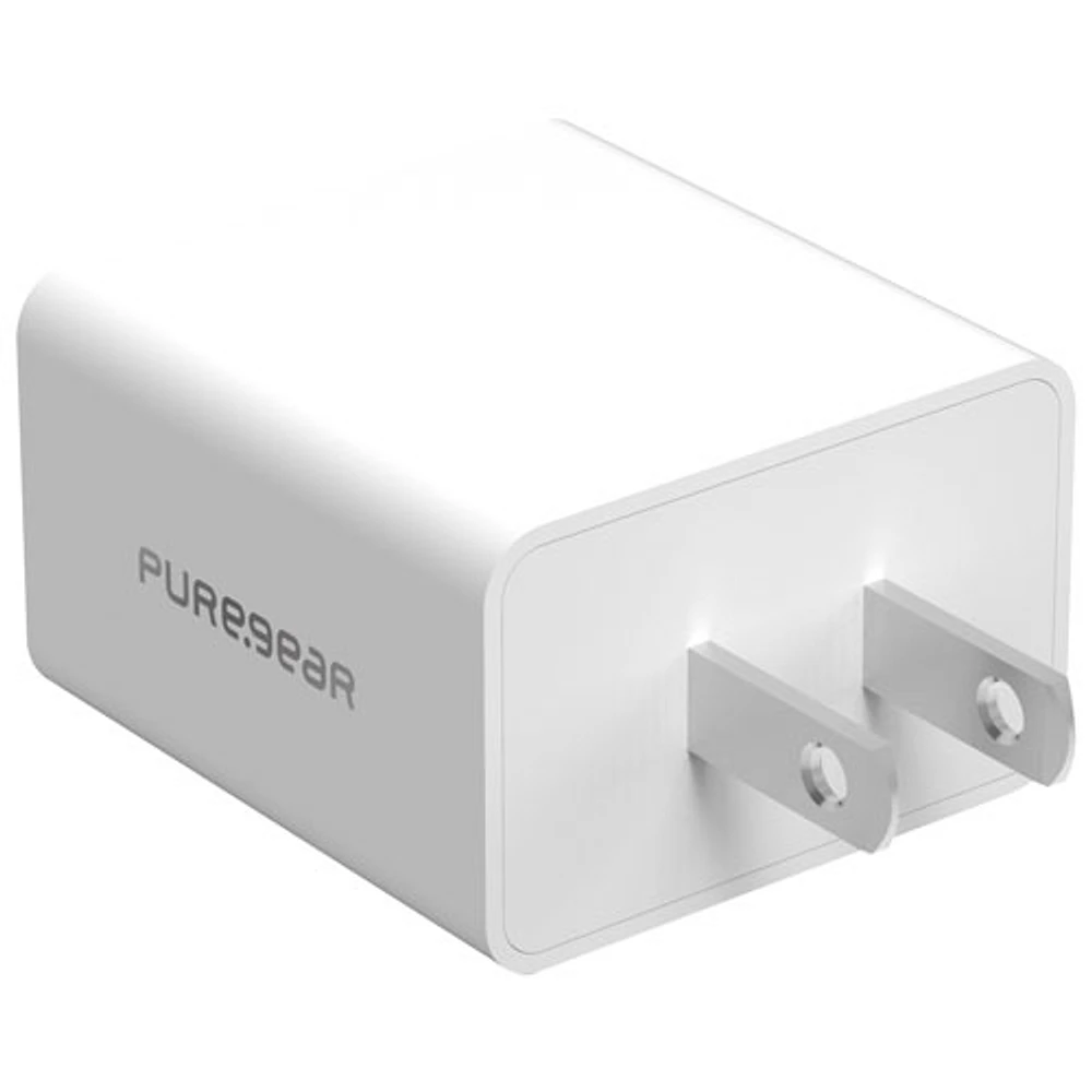 Chargeur mural USB-C de 25 W de PureGear - Blanc