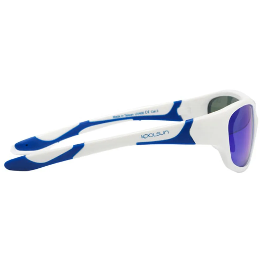 Koolsun S3+ Sport Sunglasses - White Royal Blue