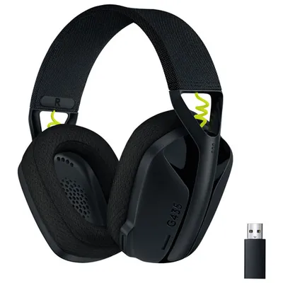 Casque de jeu sans fil Bluetooth G435 LIGHTSPEED de Logitech pour PC/PS5/PS4/Switch - Noir