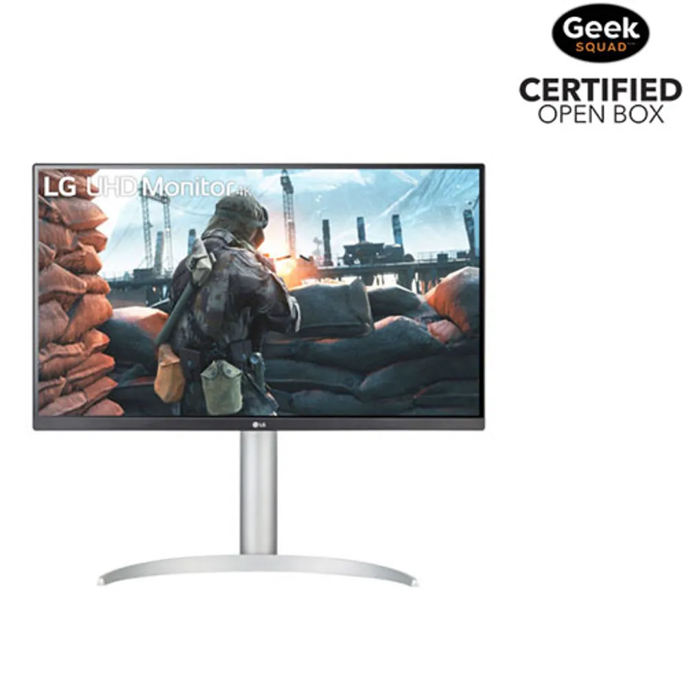 Open Box - LG UltraFine 27" 4K UHD 60Hz 5ms GTG IPS LED FreeSync Gaming Monitor (27UP650-W) - White