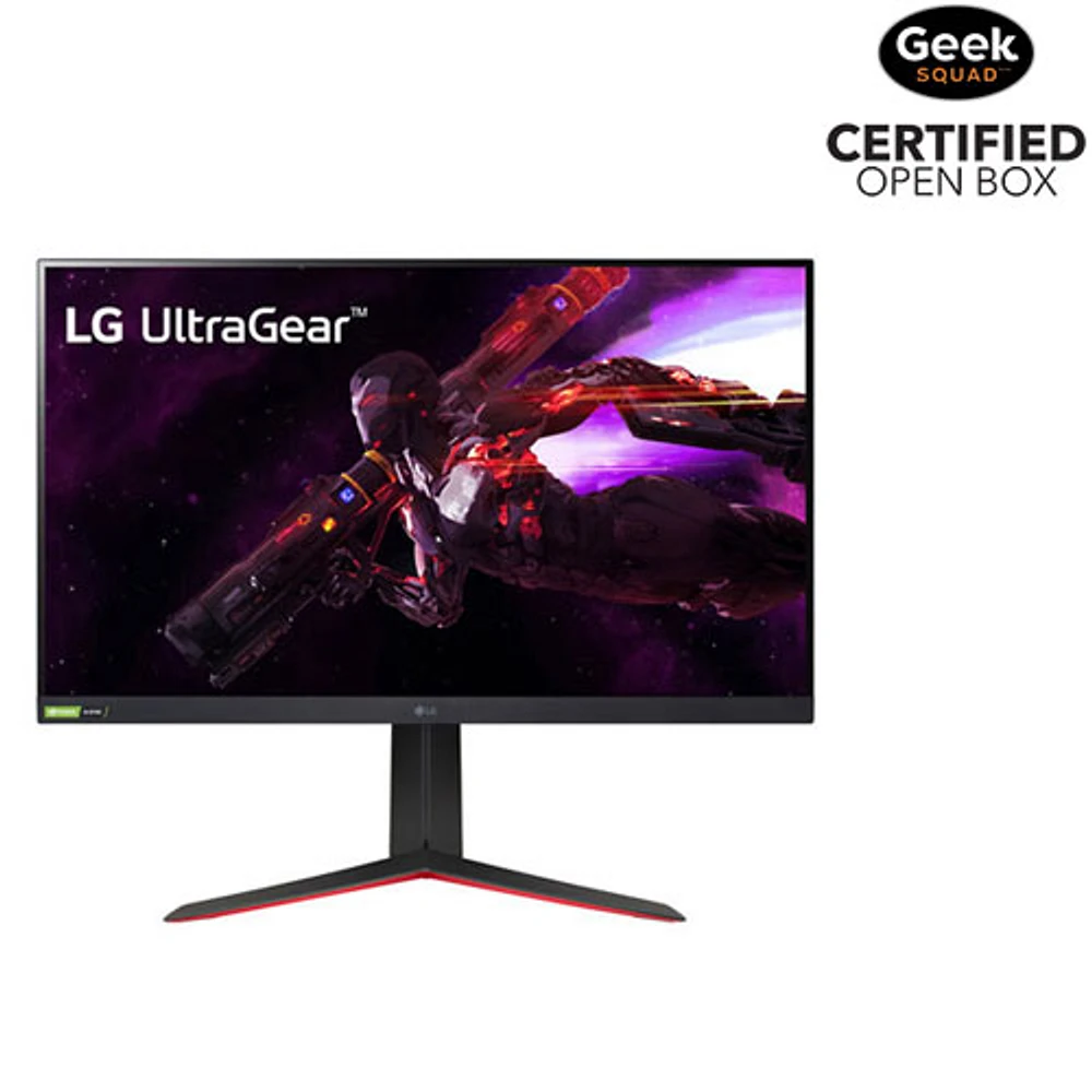 Open Box - LG UltraGear 31.5" 1440p 165Hz 1ms GTG IPS LED FreeSync Gaming Monitor (32GP83B-B) - Black