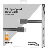 Best Buy Essentials 7.62m (25 ft.) HDMI Cable - Only at Best Buy