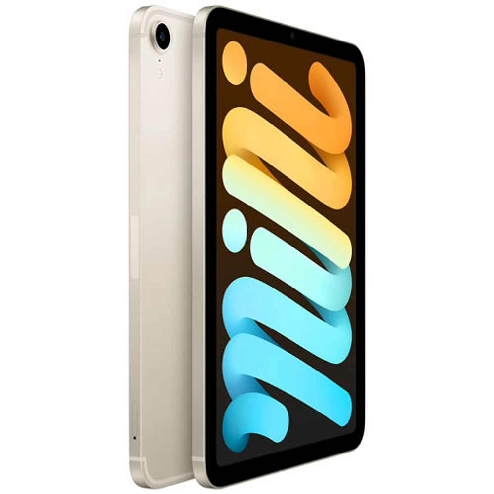 Apple iPad mini 8.3" 64GB with Wi-Fi & 5G (6th Generation) - Starlight