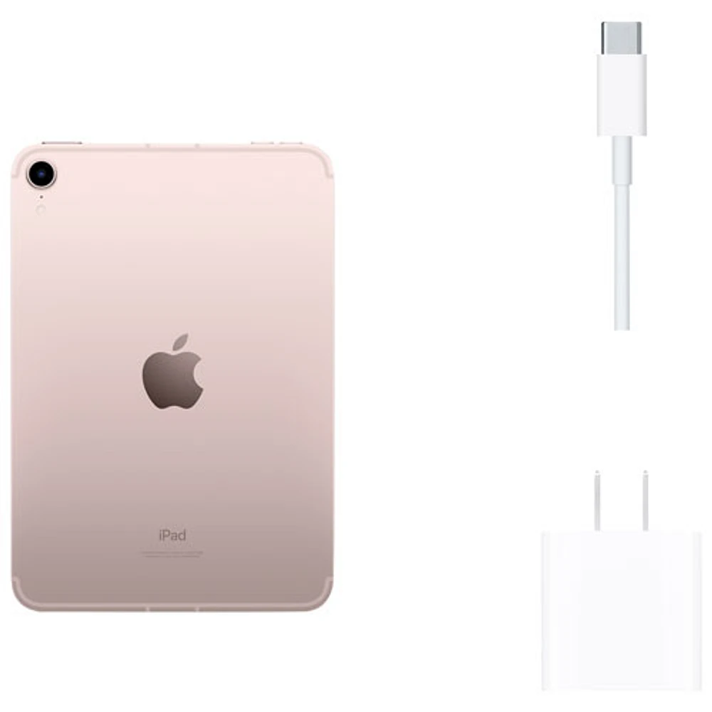Apple iPad mini 8.3" 64GB with Wi-Fi & 5G (6th Generation) - Pink