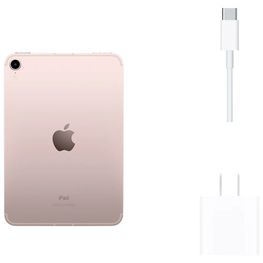 Apple iPad mini 8.3" 64GB with Wi-Fi & 5G (6th Generation) - Pink