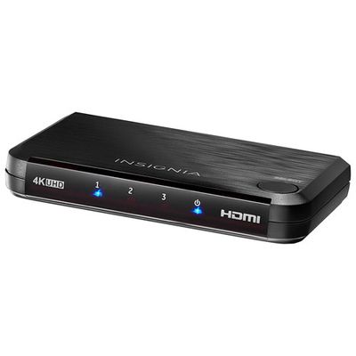 Insignia 3-Port 4K HDMI Switch - Black - Only at Best Buy