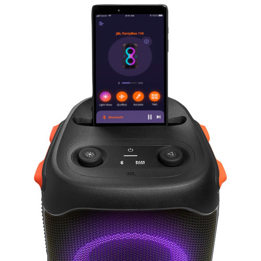 JBL PartyBox 110 Waterproof Bluetooth Wireless Speaker - Black