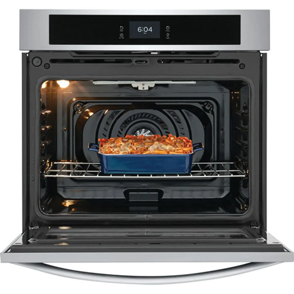 Frigidaire 30" 5.3 Cu. Ft. Combination Self-Clean Electric Wall Oven (FCWS3027AS) - Stainless