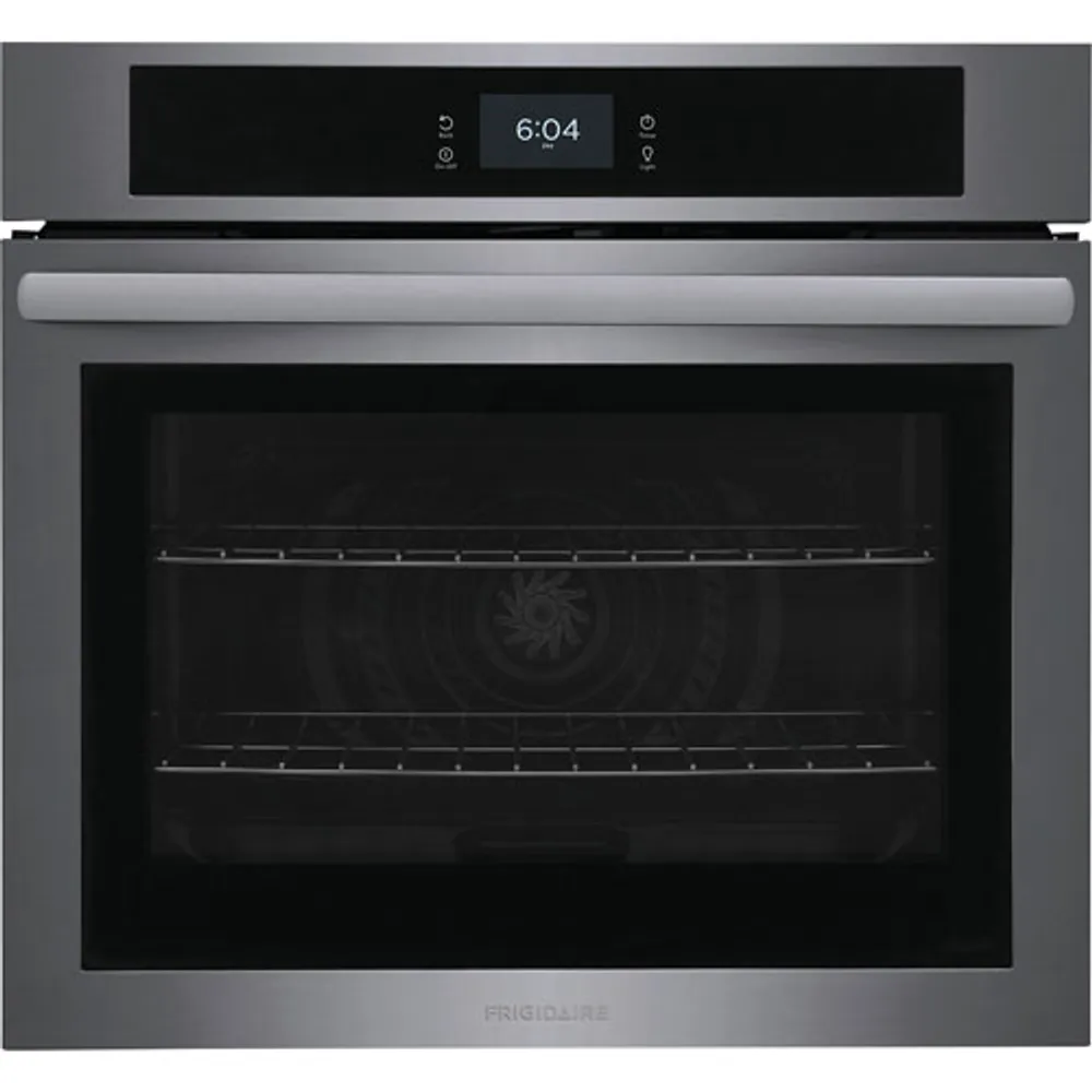 Frigidaire 30" 5.3 Cu. Ft. Combination Self-Clean Electric Wall Oven (FCWS3027AD) - Black Stainless