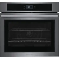 Frigidaire 30" 5.3 Cu. Ft. Combination Self-Clean Electric Wall Oven (FCWS3027AD) - Black Stainless