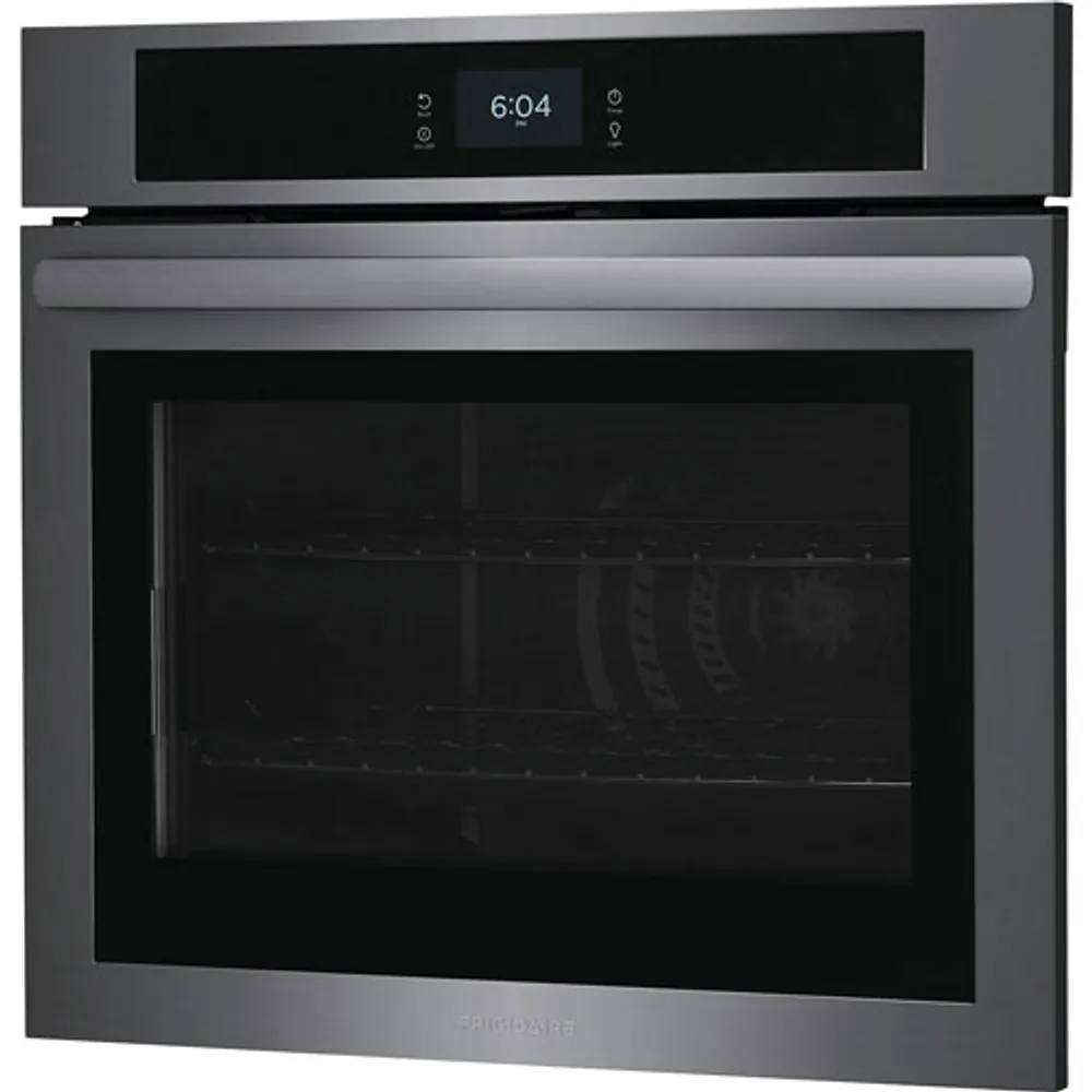 Frigidaire 30" 5.3 Cu. Ft. Combination Self-Clean Electric Wall Oven (FCWS3027AD) - Black Stainless