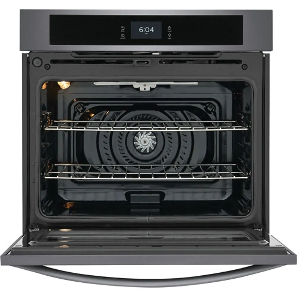 Frigidaire 30" 5.3 Cu. Ft. Combination Self-Clean Electric Wall Oven (FCWS3027AD) - Black Stainless