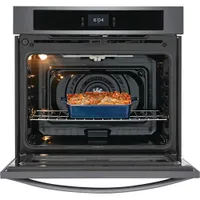 Frigidaire 30" 5.3 Cu. Ft. Combination Self-Clean Electric Wall Oven (FCWS3027AD) - Black Stainless