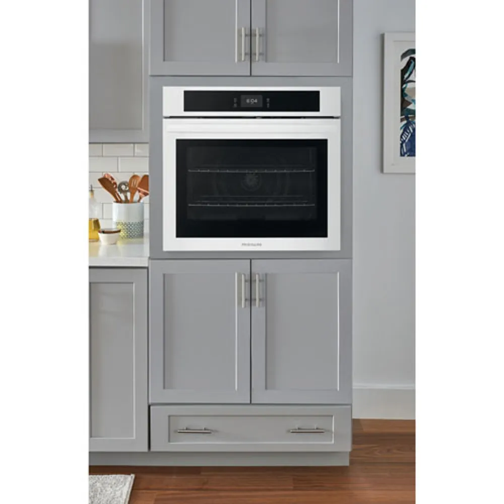 Frigidaire 30" 5.3 Cu. Ft. Combination Self-Clean Electric Wall Oven (FCWS3027AW) - White