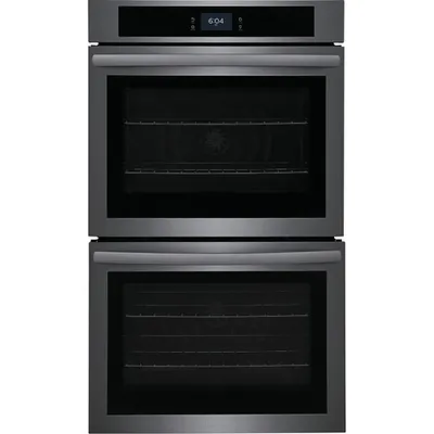 Frigidaire 30" 10.6 Cu. Ft. Double Self-Clean Electric Wall Oven (FCWD3027AD) - Black Stainless